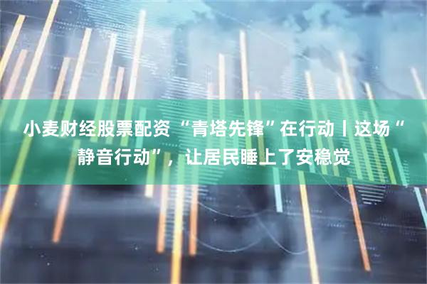 小麦财经股票配资 “青塔先锋”在行动丨这场“静音行动”，让居民睡上了安稳觉